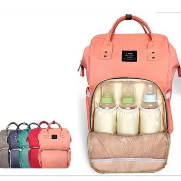 pink designer diaper bag